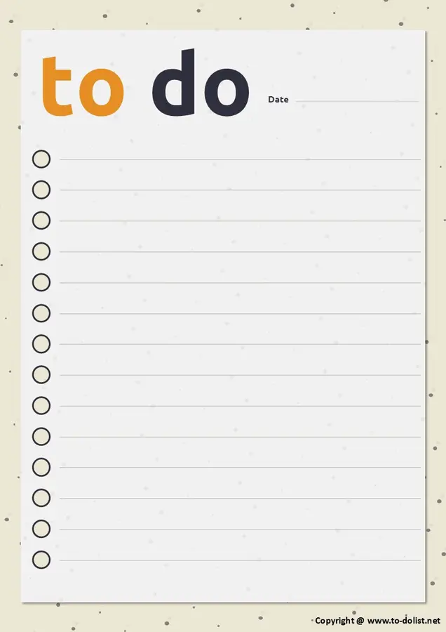 To-do list gratuite pdf