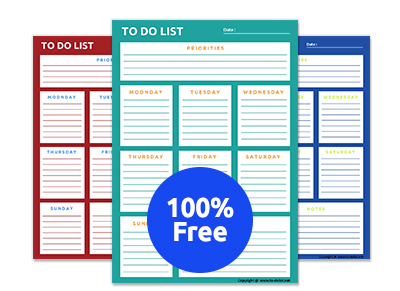 modèles de to do list gratuit
