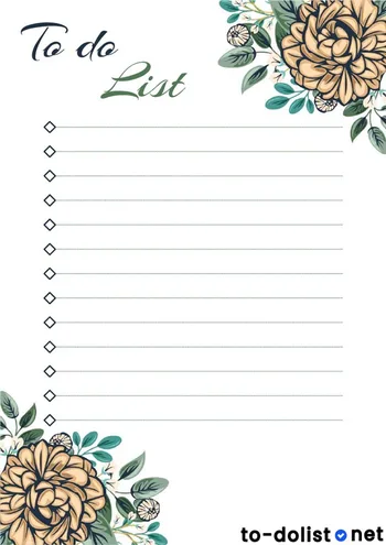 Modèle de To-do list Moderne Gratuit